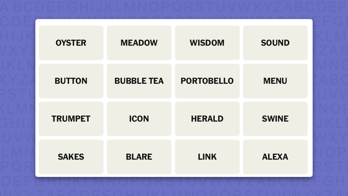 NYT Connections hints for game 1135 on a purple background