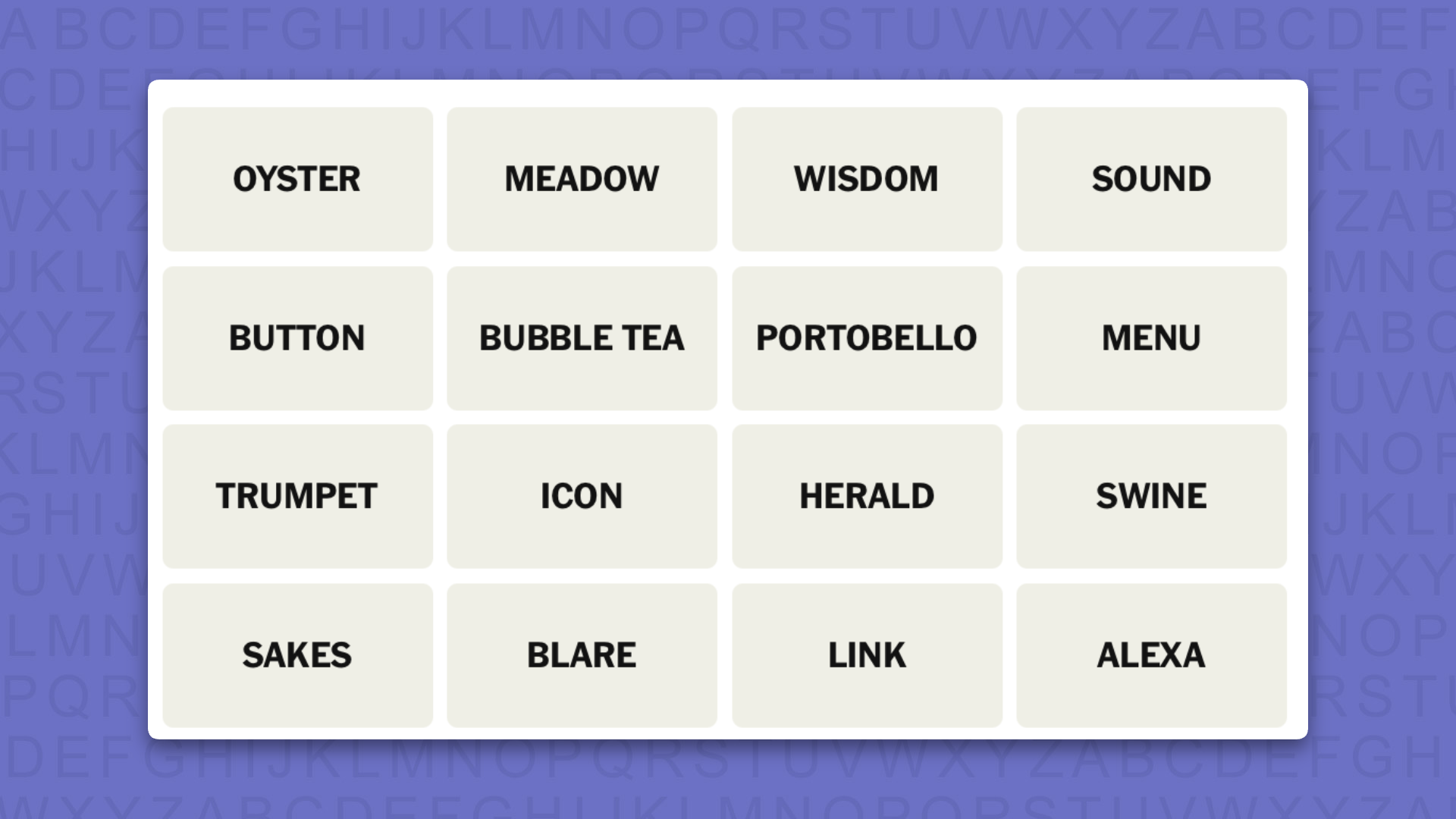 NYT Connections hints for game 1135 on a purple background