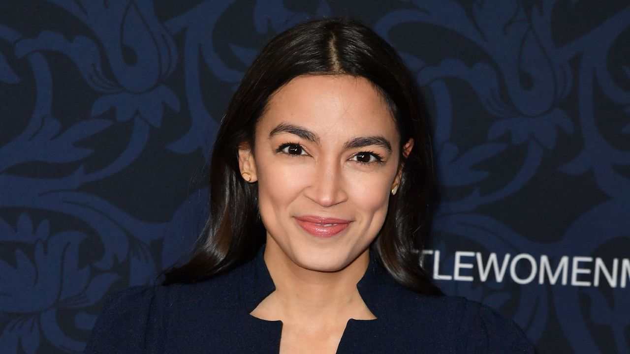 AOC Alexandria Ocasio-Cortez arrives for &quot;Little Women&quot; world premiere at the Museum of Modern Art in New York on December 7, 2019. 