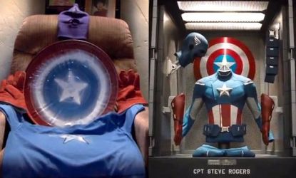Amateur filmmakers recreate The Avengers trailer with their version of Capital America's awaiting uniform.