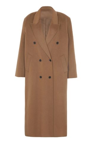 Gaia Double Breasted Coat - Camel