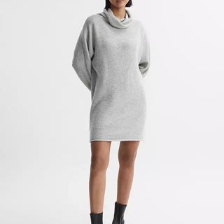 Reiss Sami knit dress in grey 