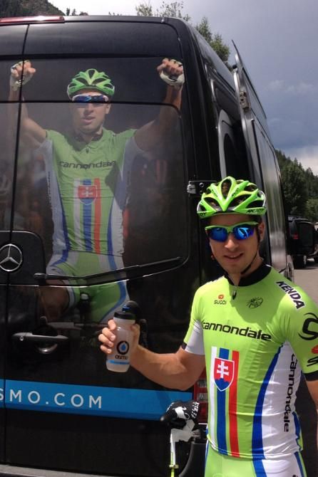 Peter Sagan and Peter Sagan get ready to train in Aspen