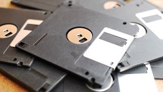 floppy disks pile