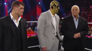 Cody Rhodes and Goldust with Dusty Rhodes