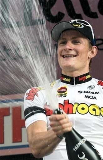 The German celebrates