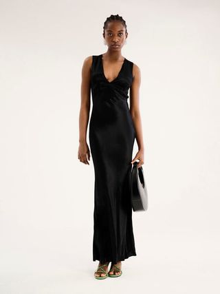 Nova Tie Back Dress in Black 4