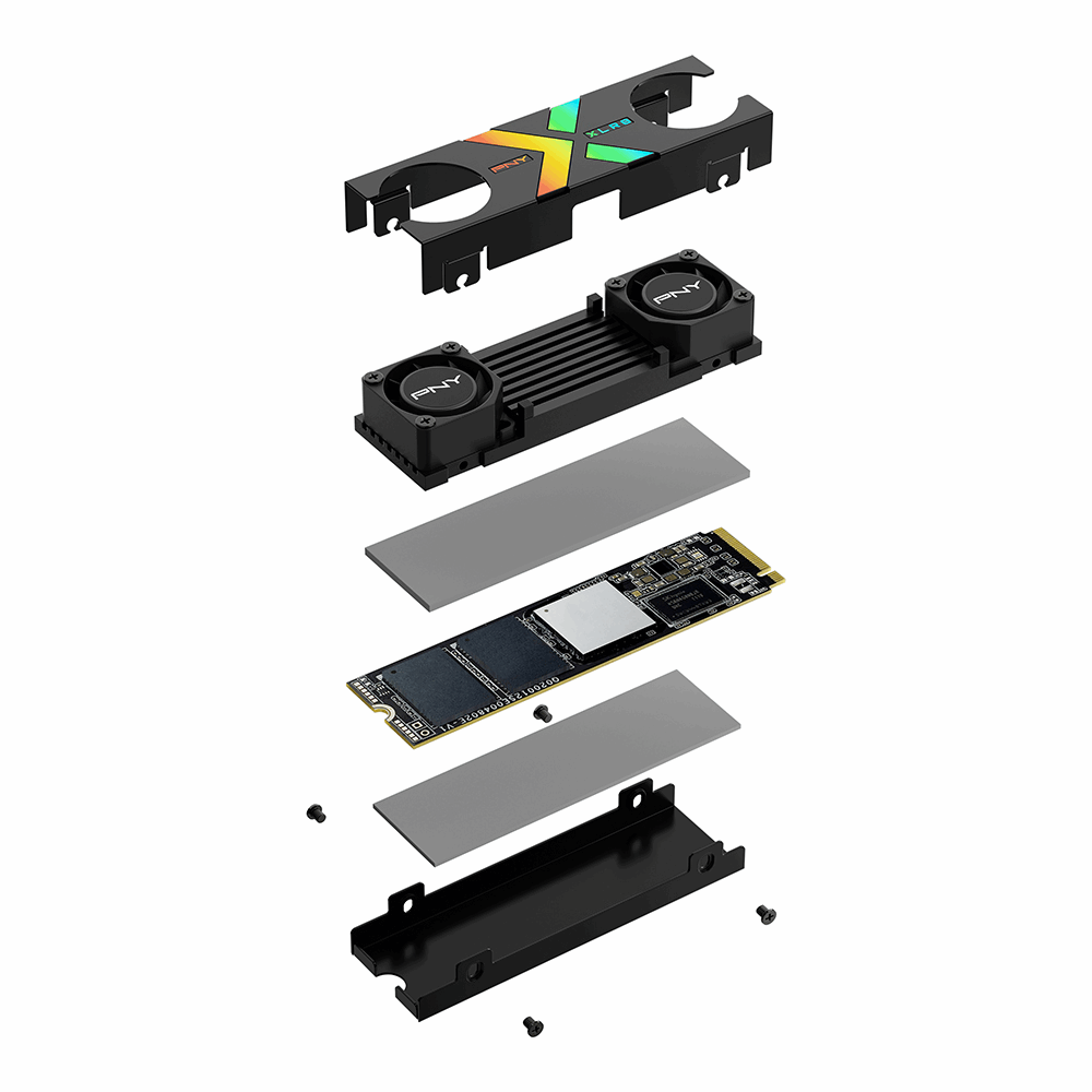 PNY XLR8 CS3150 PCIe 5.0 SSD with RGB Accents