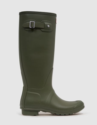 Hunter Original Tall Wellington Boots in Olive, £65 | Reiss