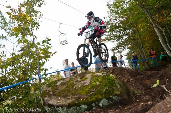 Neko Mulally not only won the Junior 17-18 race, but also set the fastest time of the day which would have put him on the top step of the Pro Men's podium.
