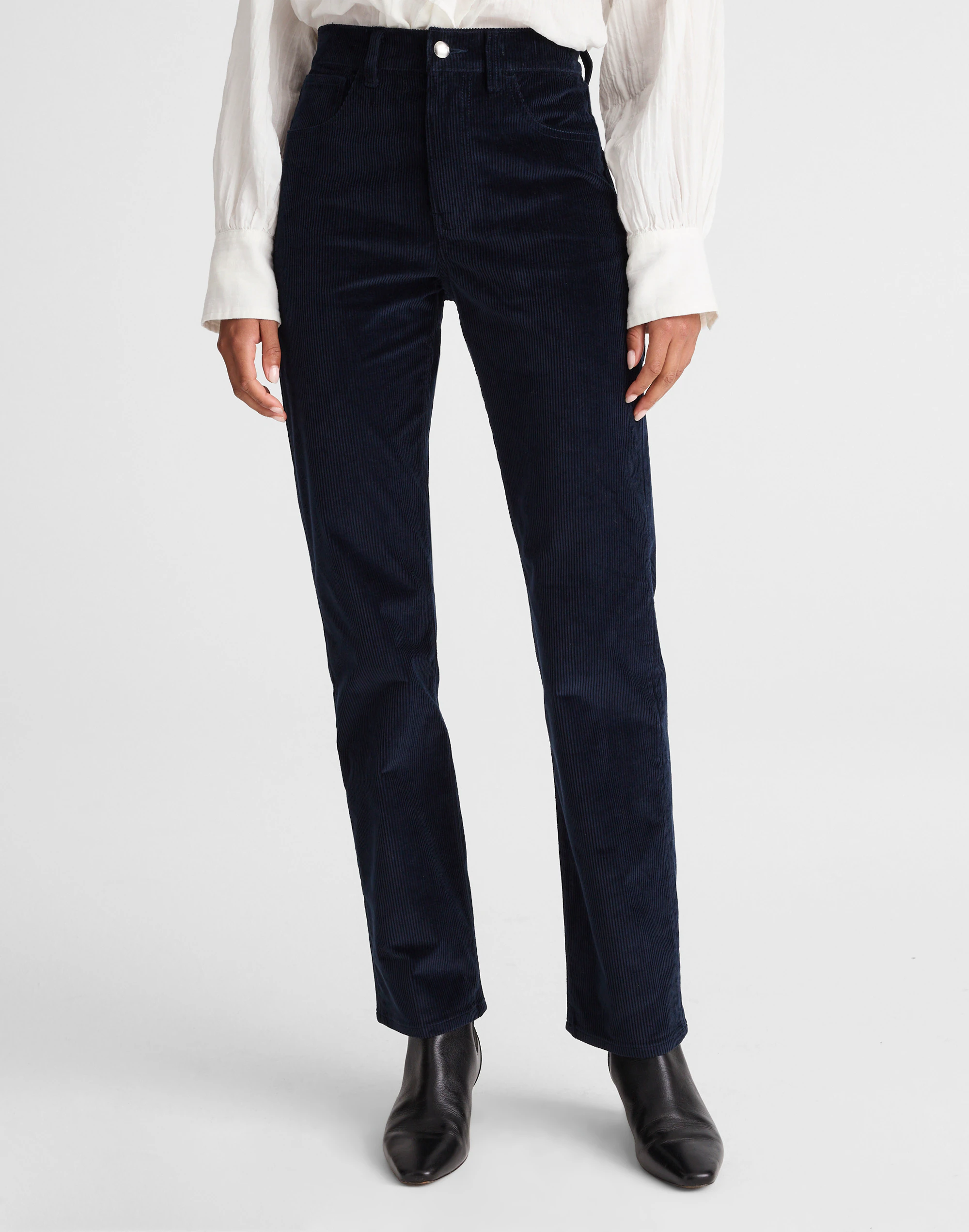 The Longline Straight Pant in Corduroy
