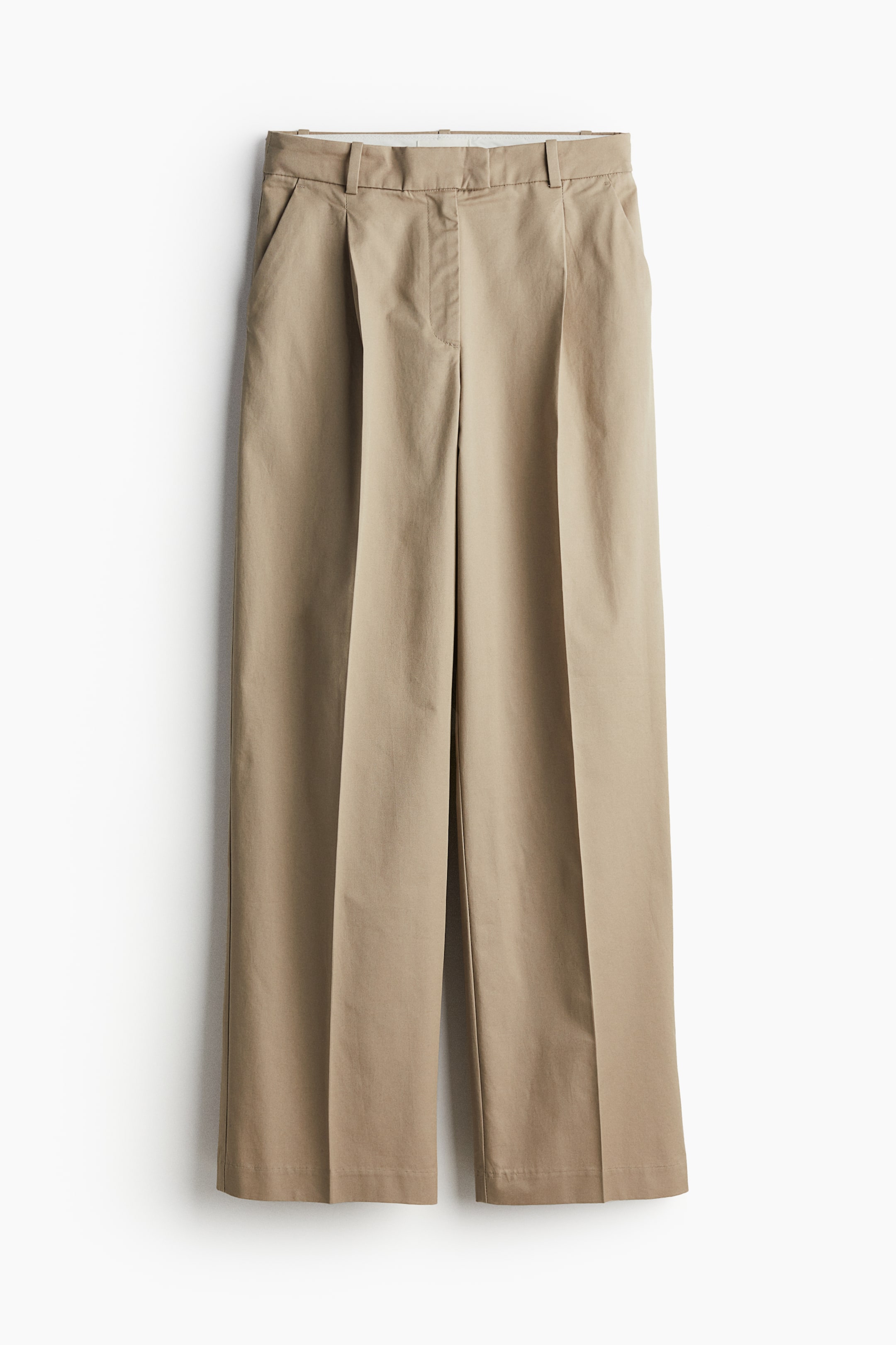 Crease-Leg Chinos - Beige