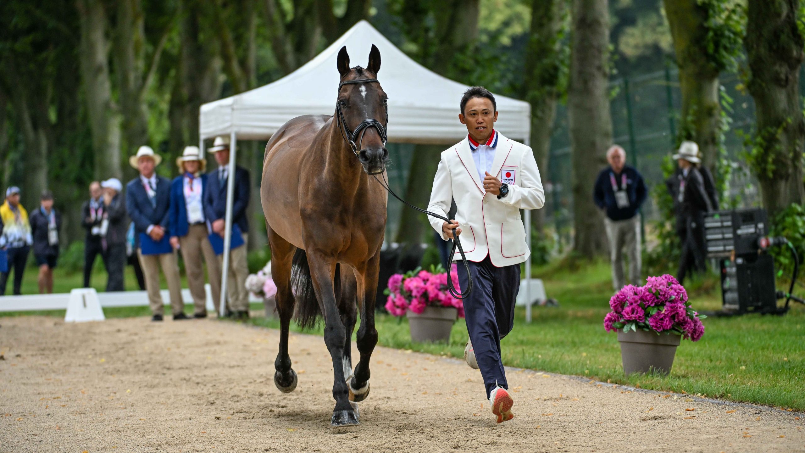 Olympic eventing first trot-up photos: Kazuma Tomoto