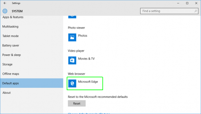 how to change default browser to chrome windows 10