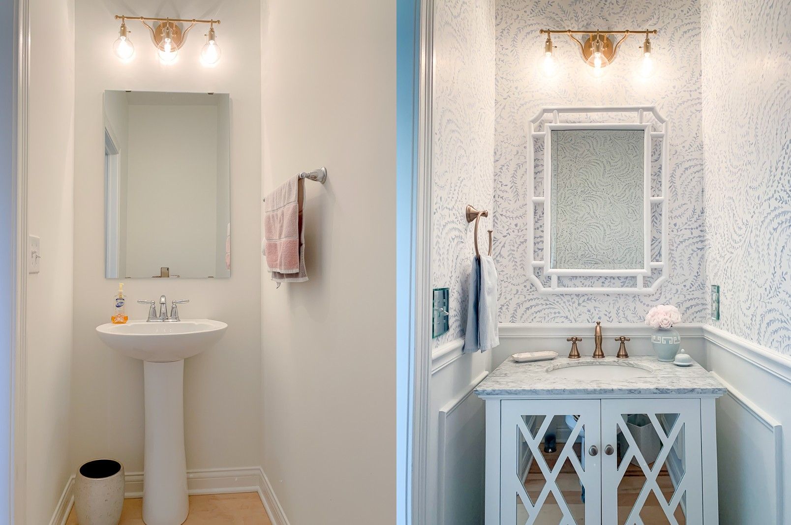 DIY wainscoting – a cheap and easy step-by-step for the bathroom or ...