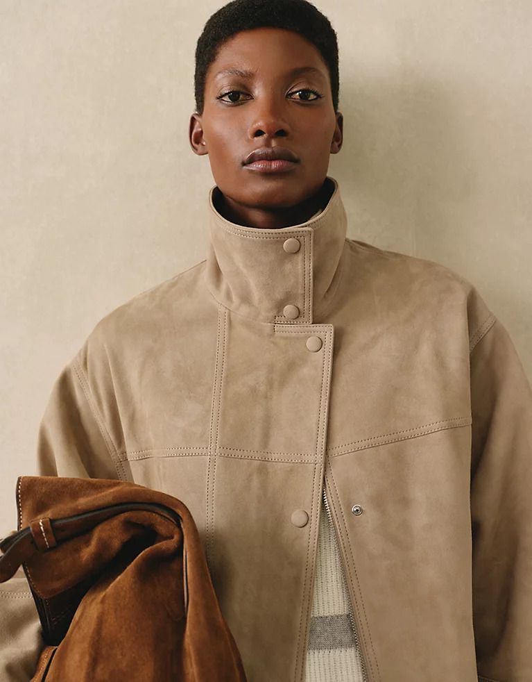 Suede Batwing Jacket | Coats &amp; Jackets | the White Company
