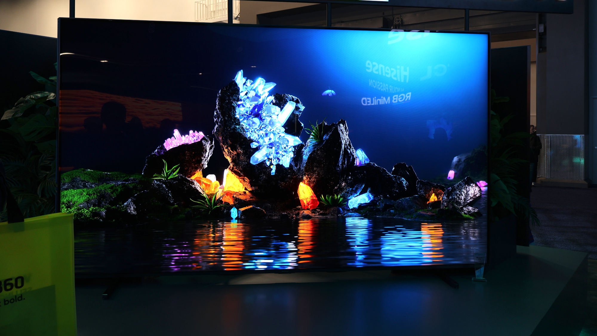 The Hisense RGB Mini-LED 116UXS at CES 2026.