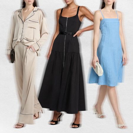 Collage of L'Agence Dresses and Outfits