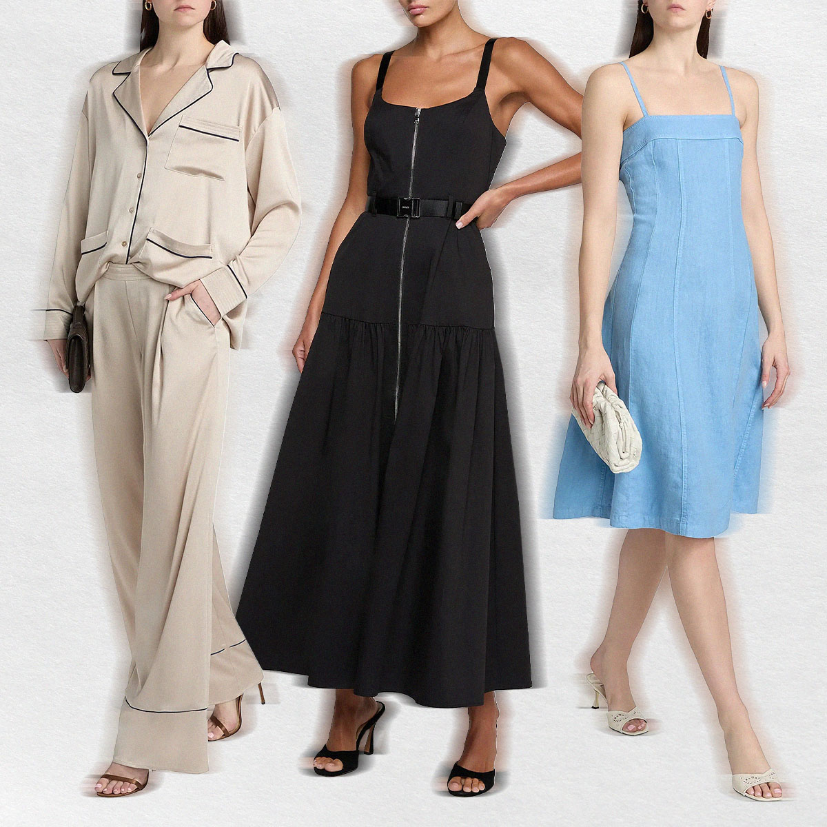 Collage of L'Agence Dresses and Outfits