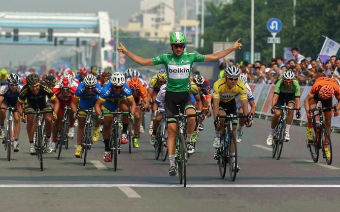 Theo Bos takes his fourth straight stage win