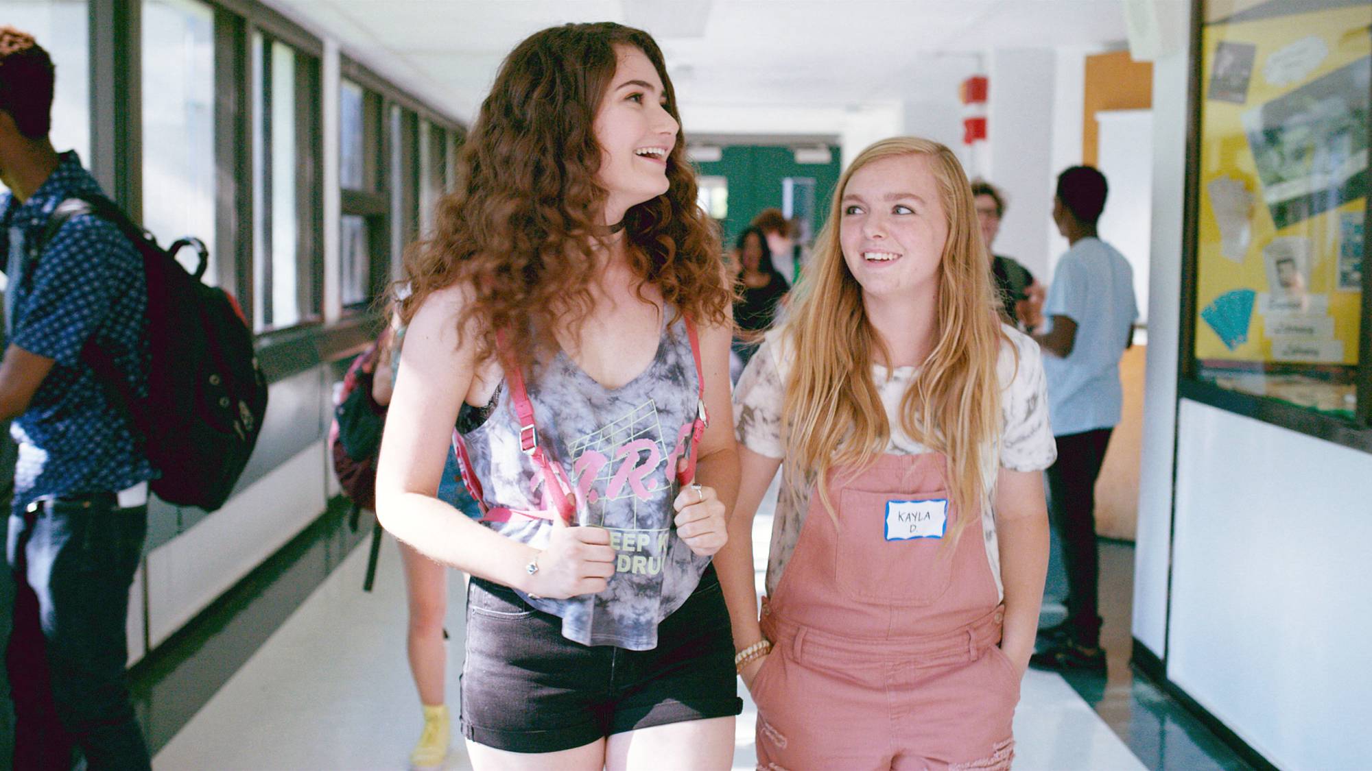 (L-R) Emily Robinson as Olivia and Elsie Fisher as Kayla Day in "Eighth Grade"