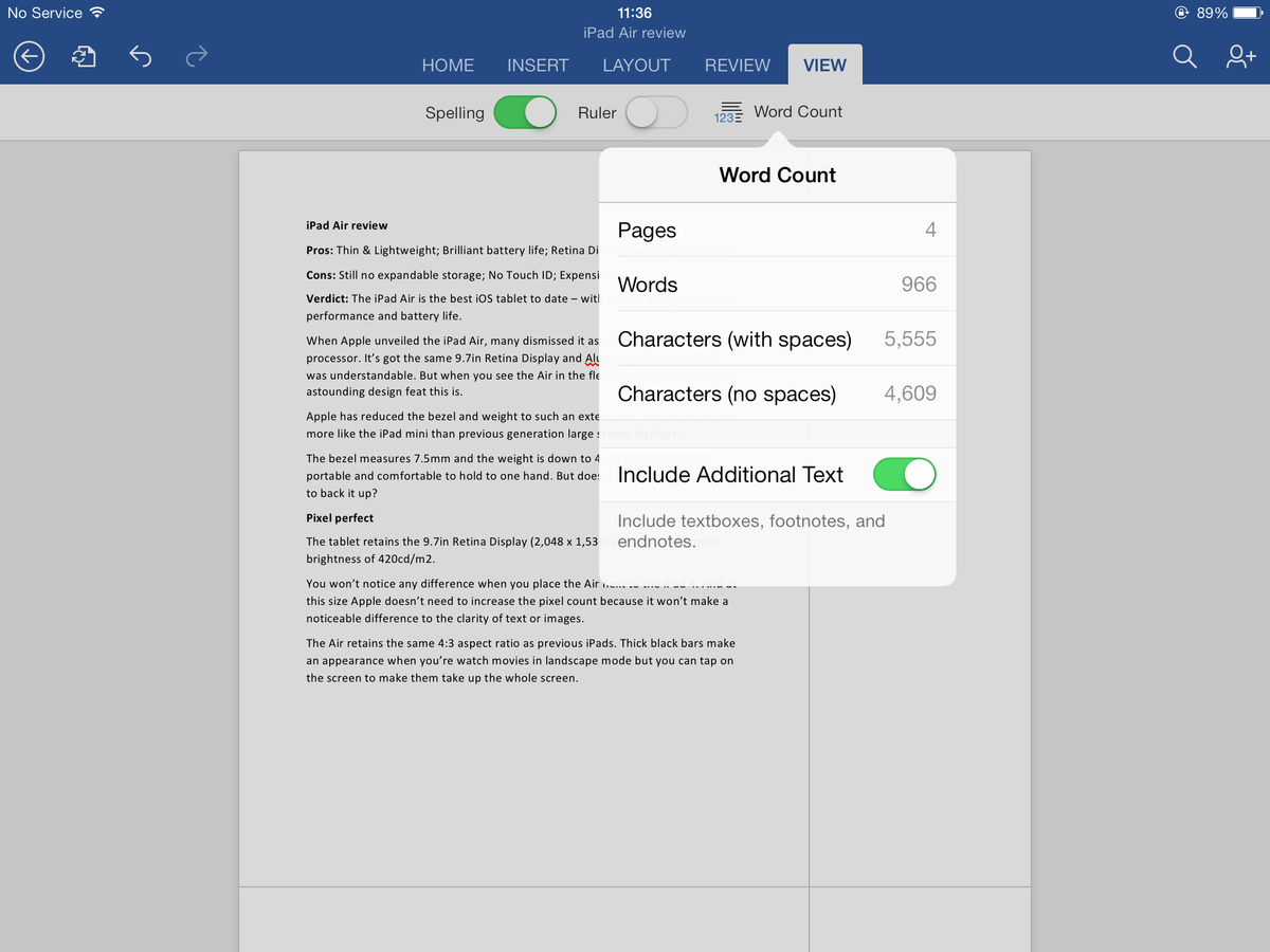 Office For Ipad Review