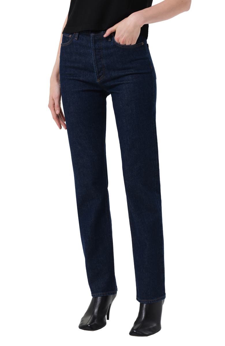 '90s Pinch Waist High Waist Straight Leg Jeans