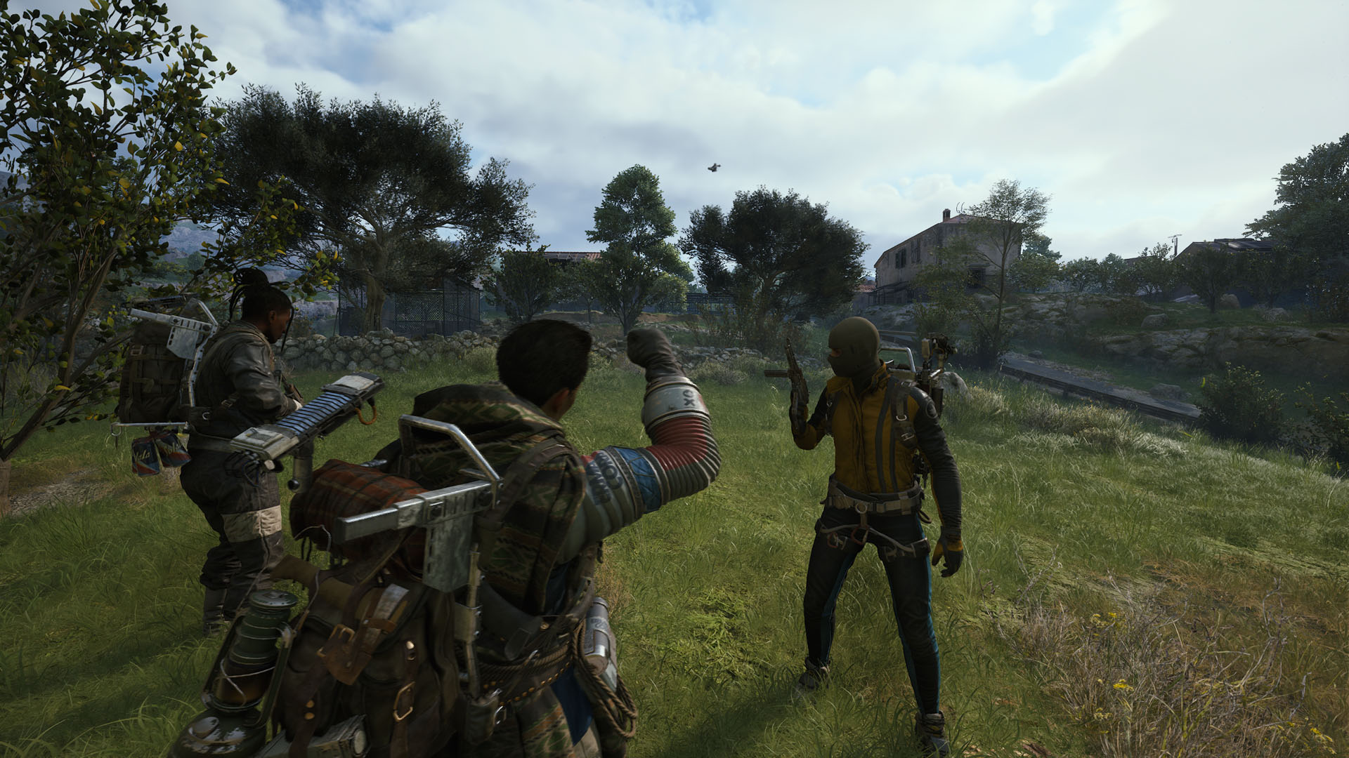 Players meet up in a clearing in Arc Raiders