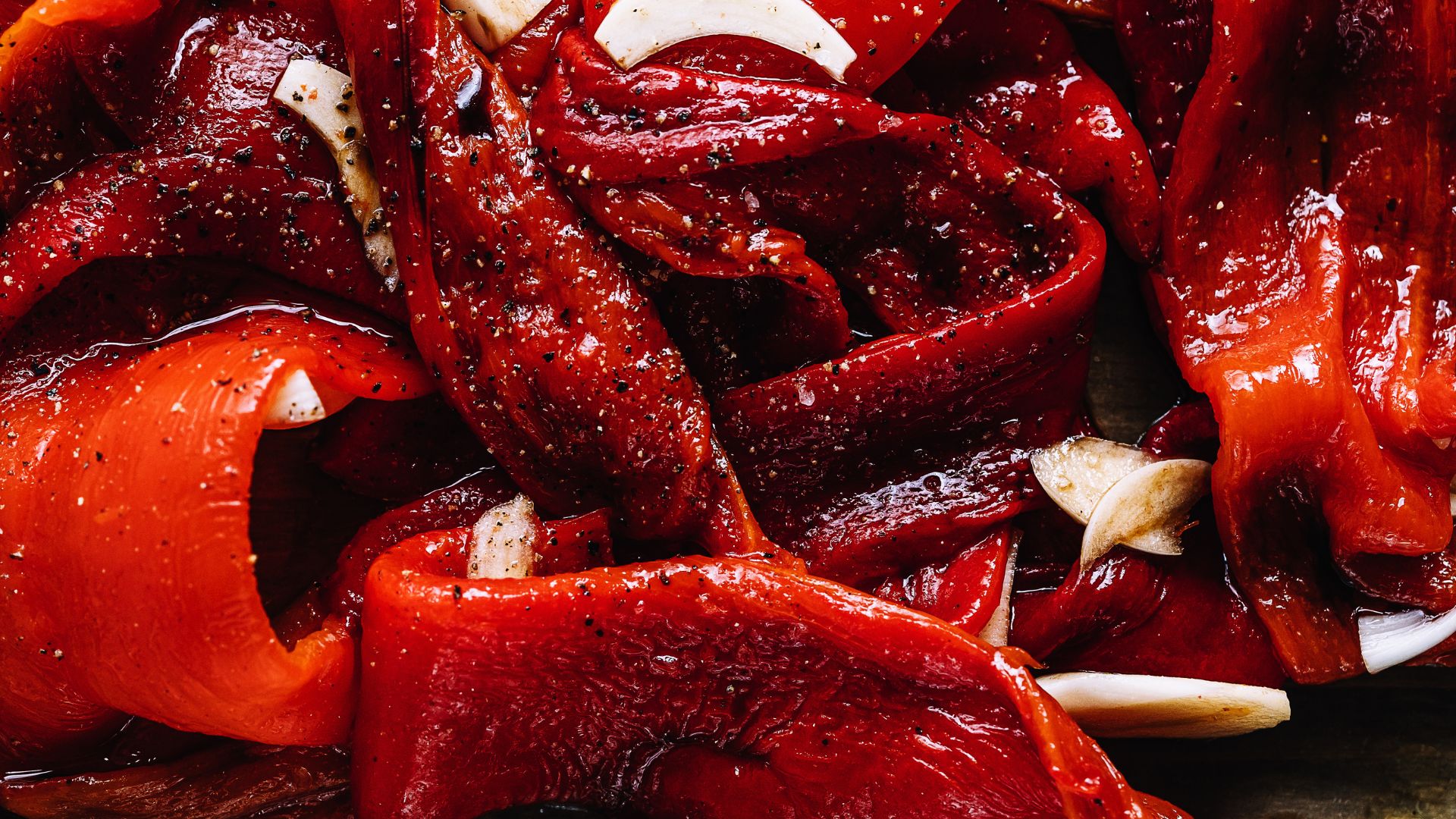 Charred peppers