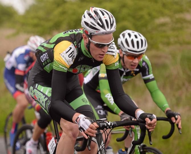 Ras race leader and Stage 1 winner Conor Dunne during the second day or racing