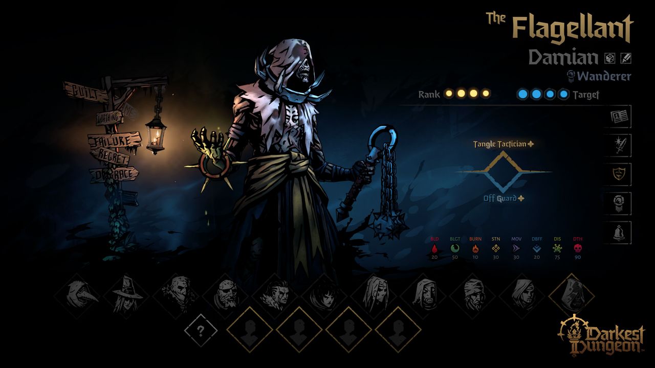 Flagellant character screen different view