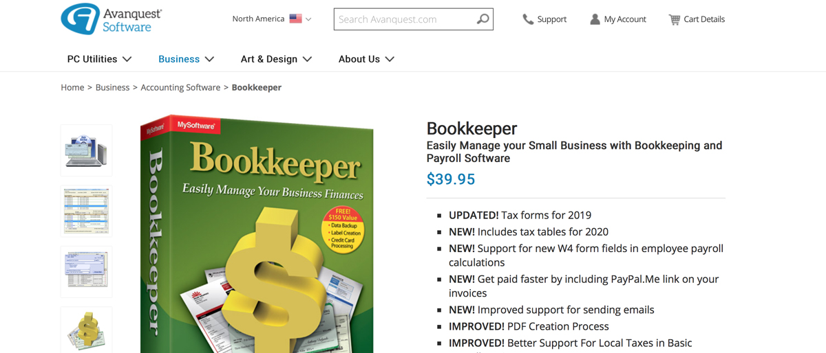 Bookkeeper software