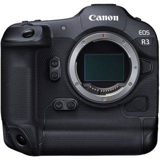 Canon EOS R3 on white background