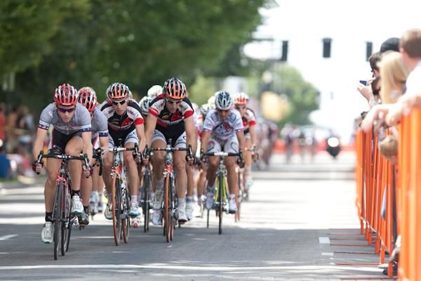 Fly V Australia represents on the front of the bunch. The team's man Bernhard Sulzberger got up for the win.