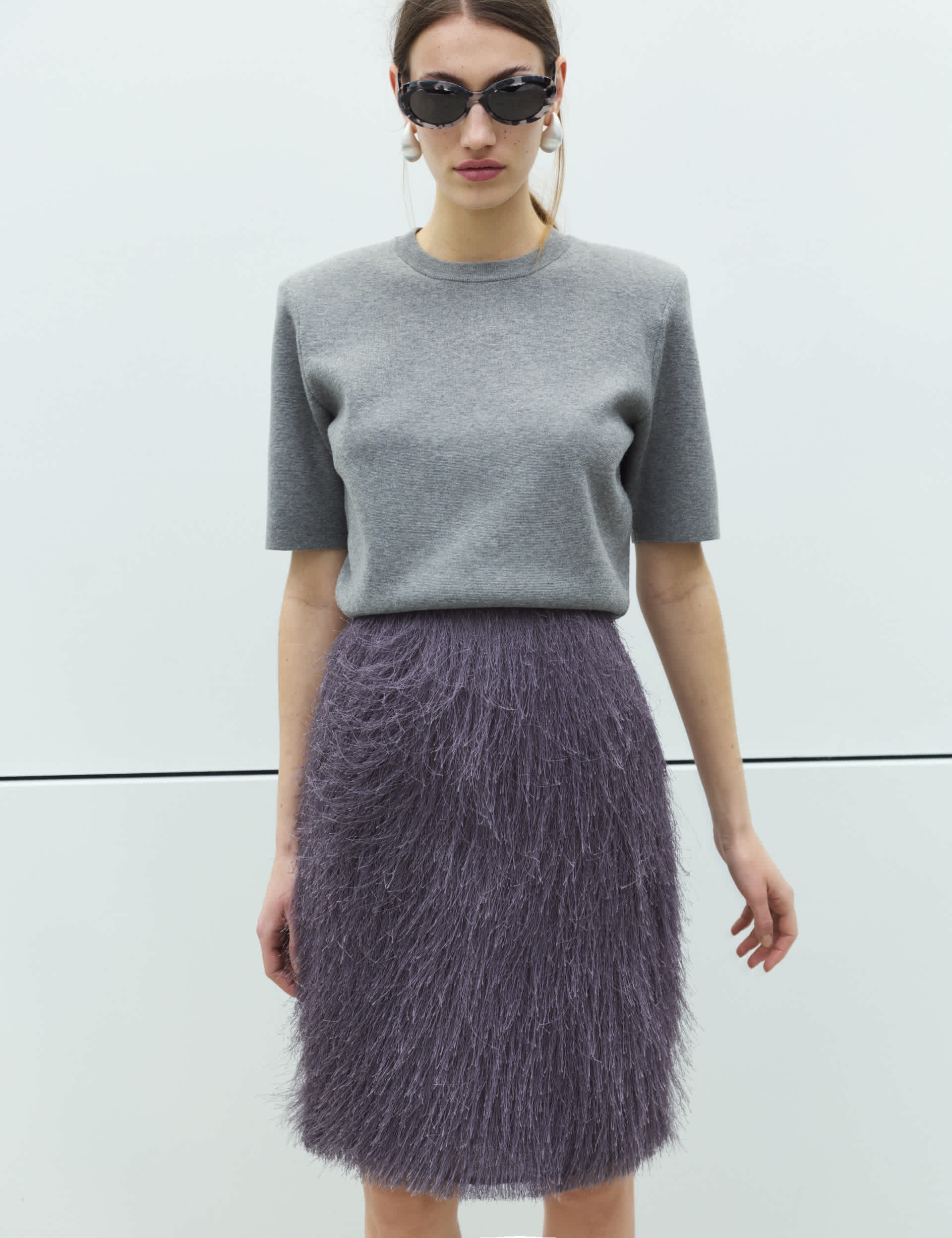 Tassel Midi Pencil Skirt