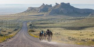 Escena de grava en Nebraska