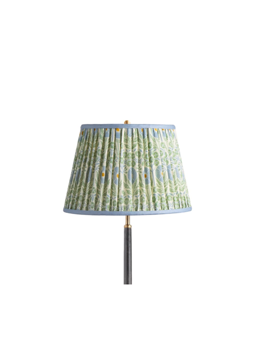 14" Straight Empire Shade in Beryl 'Poppies' Linen 