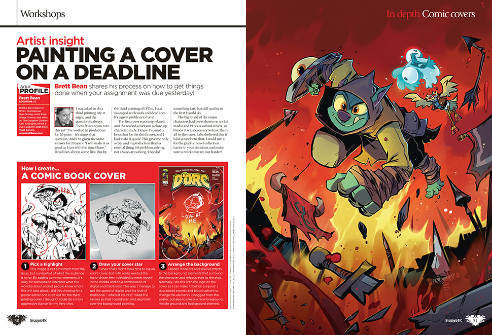 Pages from ImagineFX magazine