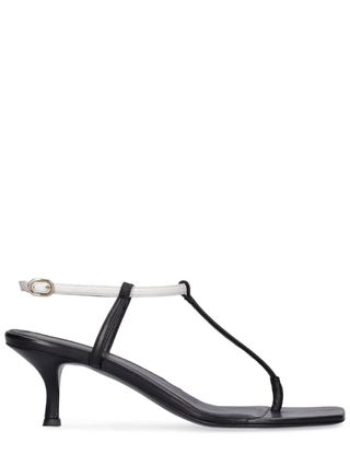 55mm the Bicolor Leather Sandals - Toteme - Women | Luisaviaroma