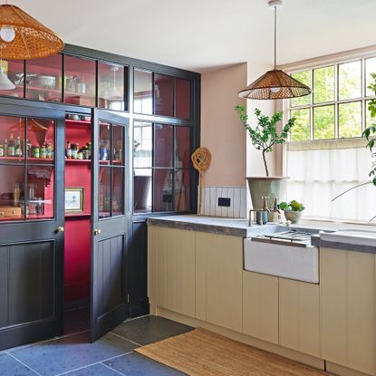 large pantry in utilty space