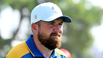 Shane Lowry during his Ryder Cup singles match