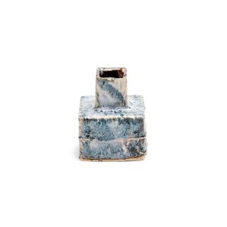 Ash Cloud Square Vase, Blue, ABC Home