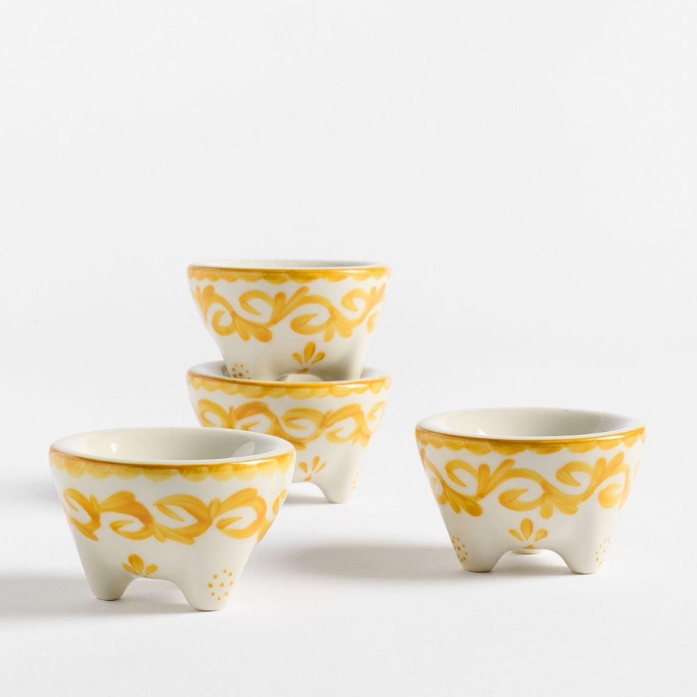 Puebla Porcelain Mini Molcajetes - Set of 4
