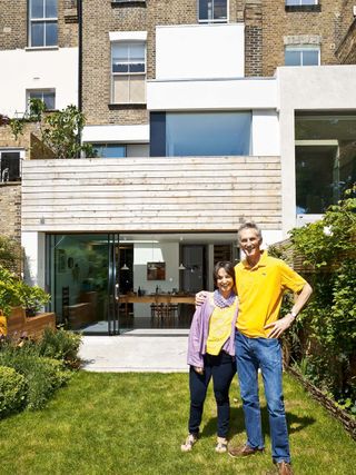 Contemporary extension to terrace house