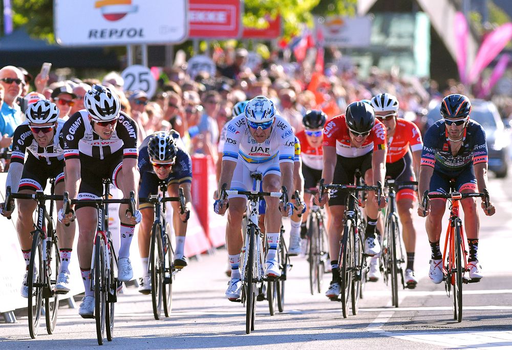 European champion Alexander Kristoff and Edward Theuns