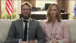 Seth Rogen and Charlize Theron in Long Shot