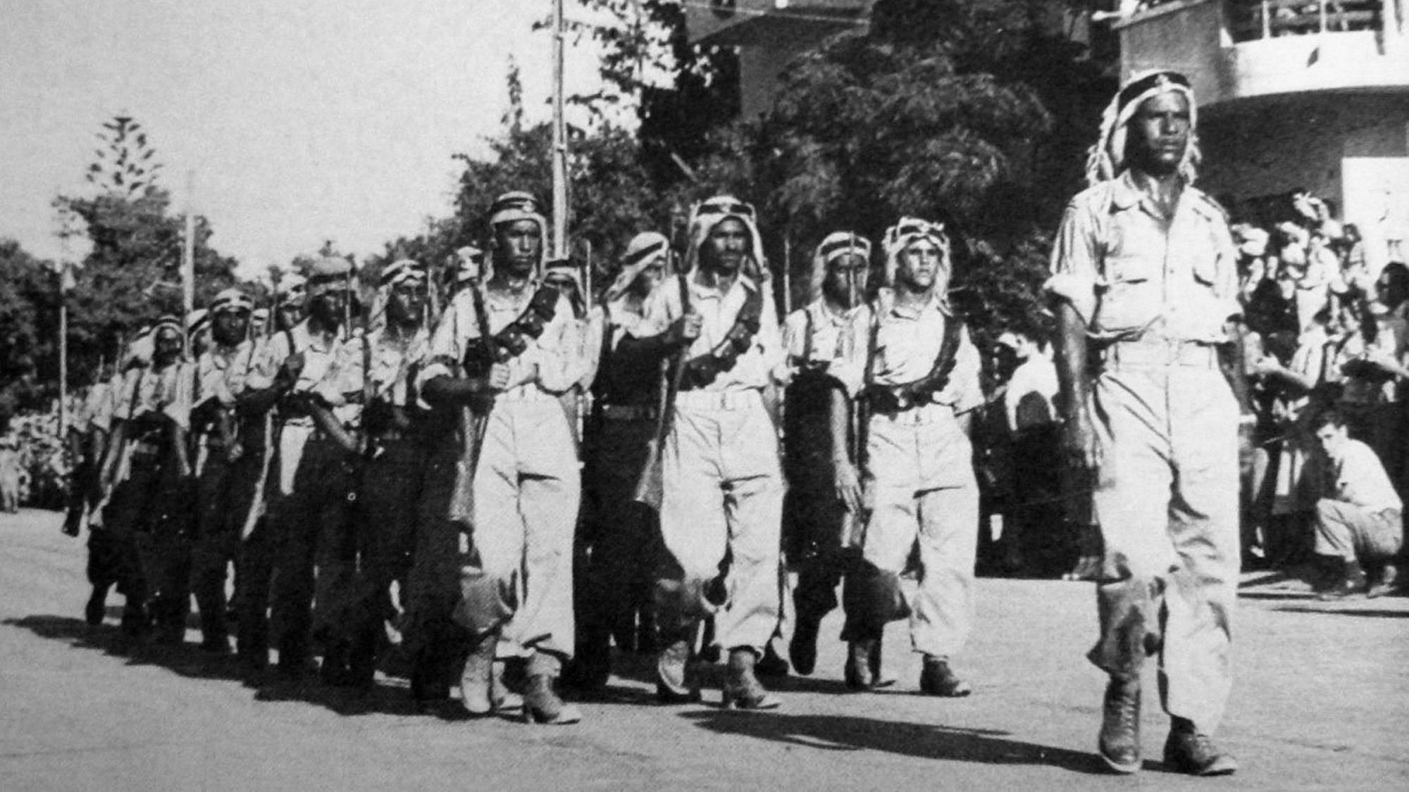 Druze soldiers of the Israel Defence Forces marching