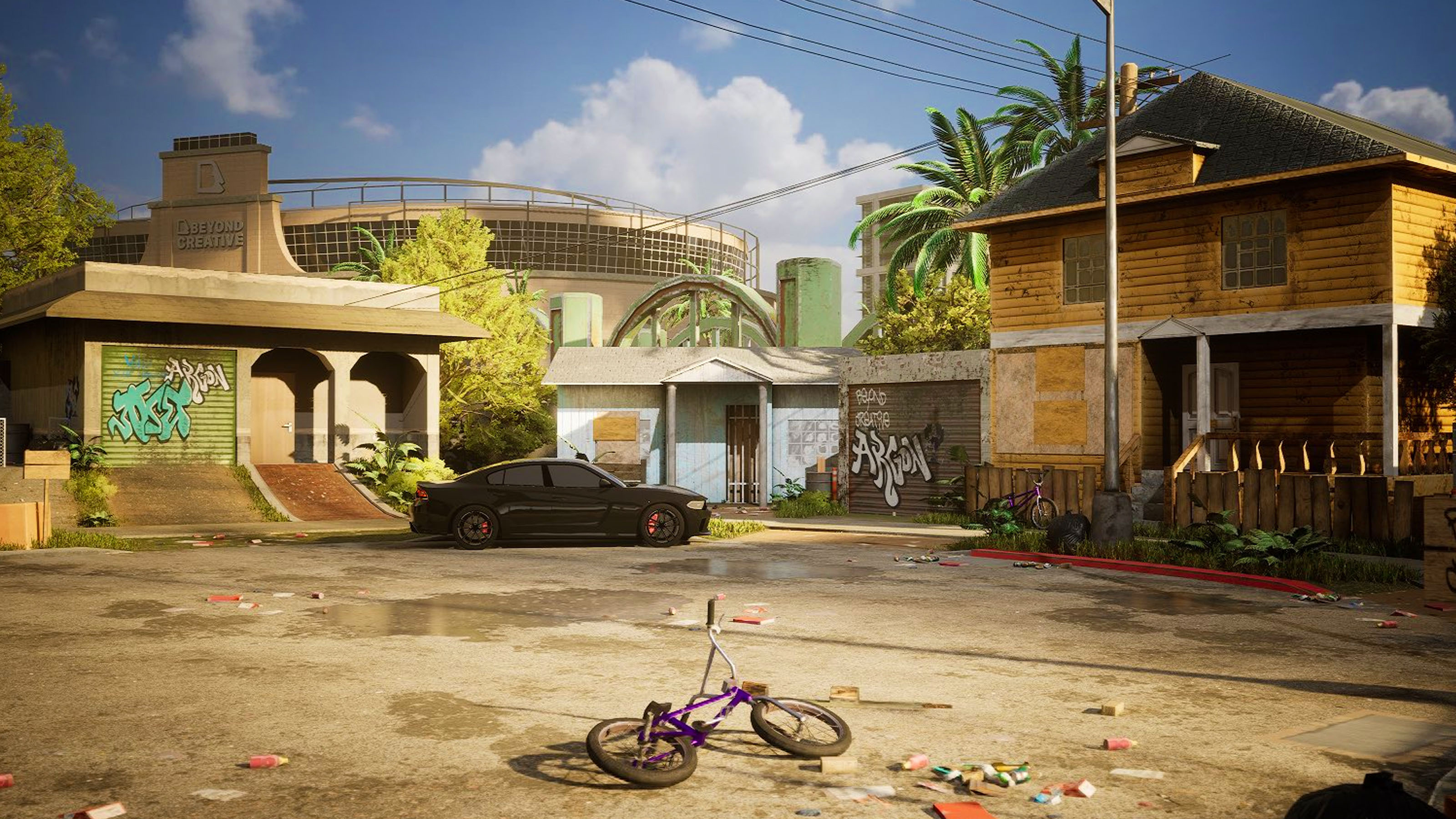Une Capture D'Écran D'Un Environnement Basé Sur Gta Construit Dans Unreal Engine