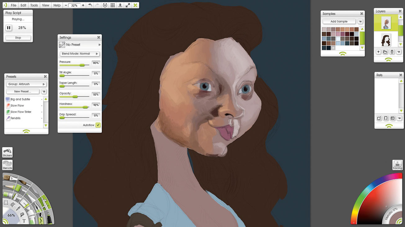 If you don't like the lighting in your main reference, borrow from another