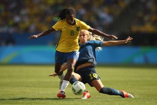 Formiga playing for Brazil